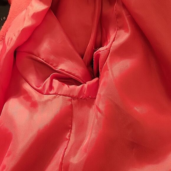 IRIS BASIC COAT NOTCH LAPEL DOUBLE BREASTED FIT & FLARE COAT - Picture 13 of 15